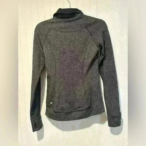 Lululemon think fast herringbone pullover 1/4 zip top sz 4. Athletic athleisure - Picture 3 of 12